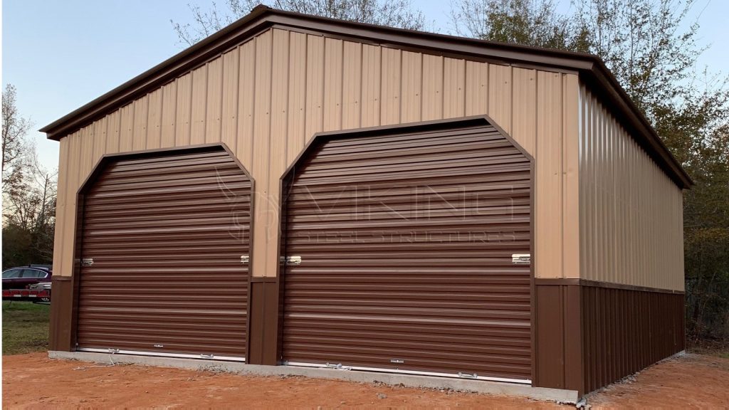 20x25x9 Fully Enclosed Vertical Garage