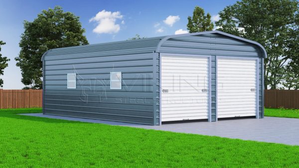 20x31 Two Car Steel Garage