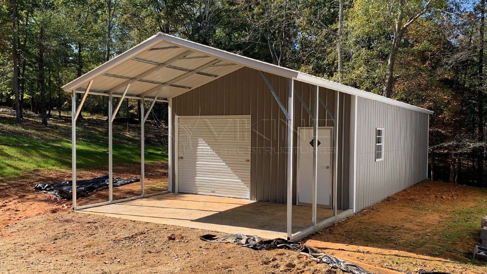 20' x 50' x 9' Utility Carport