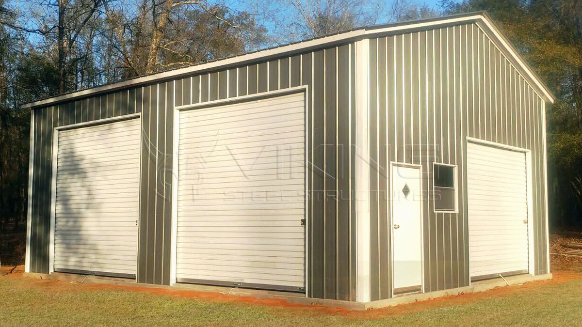 28x41 Side Entry Metal Garage
