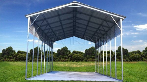 18x40x15 Metal RV Cover - Vertical Roof - Eagle Carports