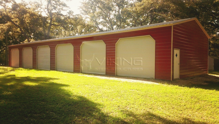 24X81X12 Vertical Roof Metal Garage