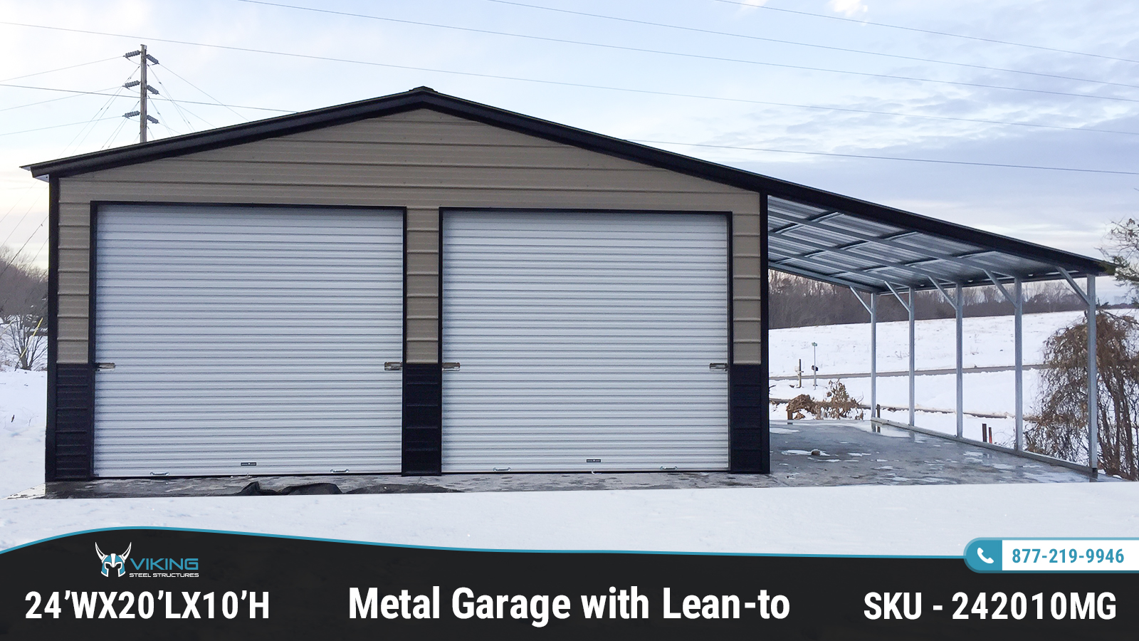 24x20x10-Enclosed-Garage