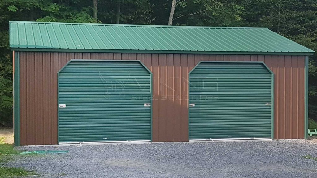 24x30x9 All Vertical Metal Garage