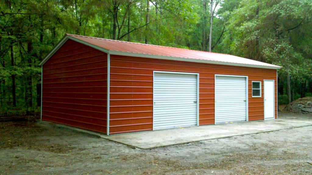 24x35x9 Vertical Roof Garage Building