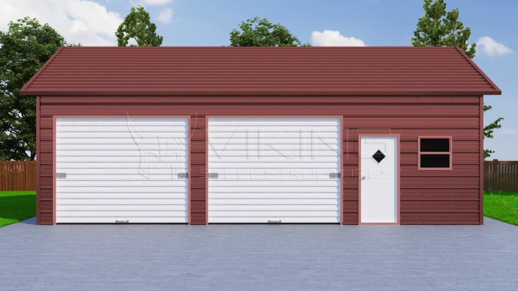 28x41 Side Entry Metal Garage