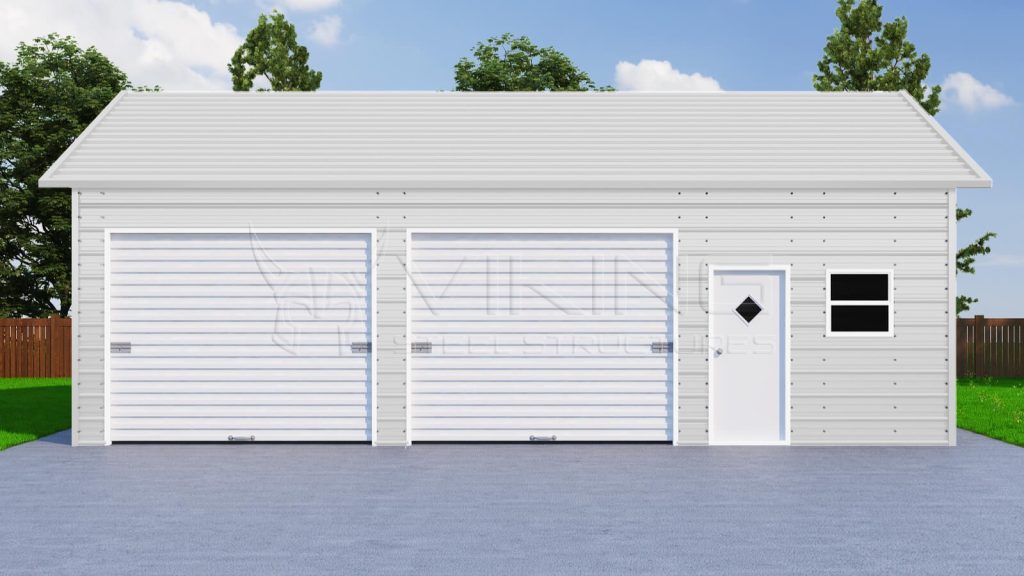 28x41 Side Entry Metal Garage