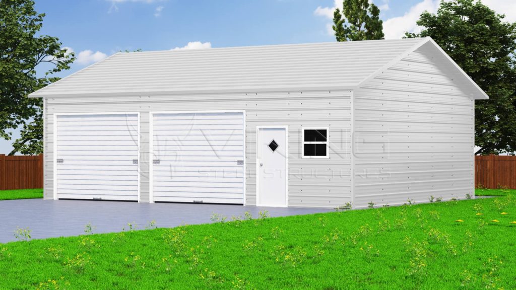 28x41 Side Entry Metal Garage