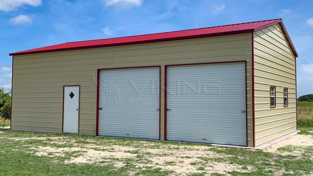 24x40x12 Side Entry Metal Garage