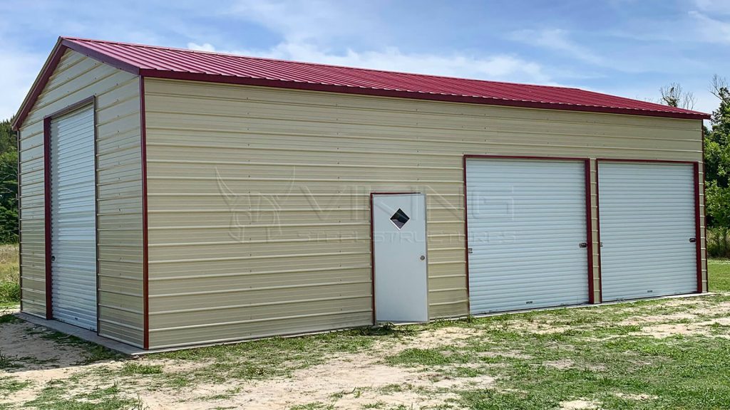 24x40x12 Side Entry Metal Garage