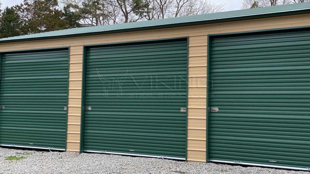 26x36 Fully Enclosed Metal Garage