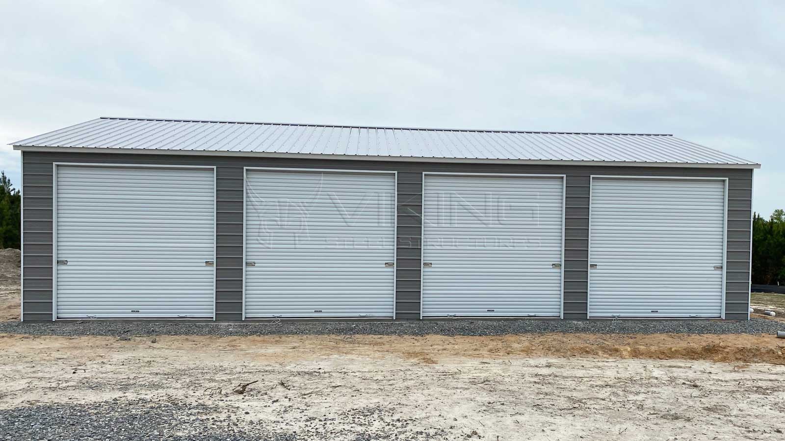 26'x40' Four Car Metal Garage