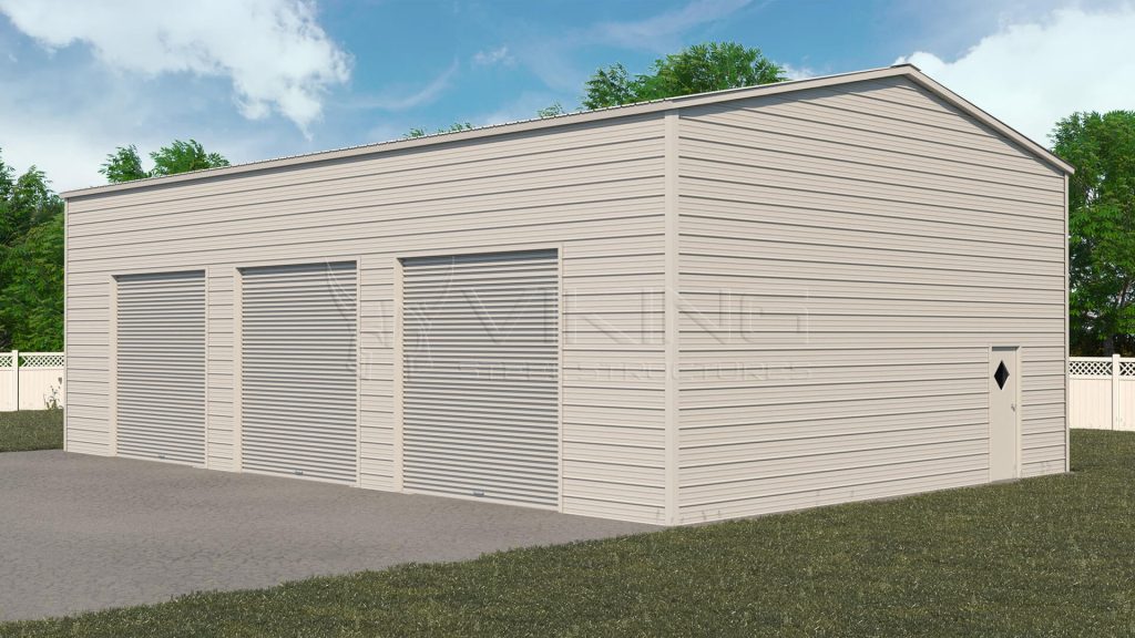 28x41 Side Entry Metal Garage