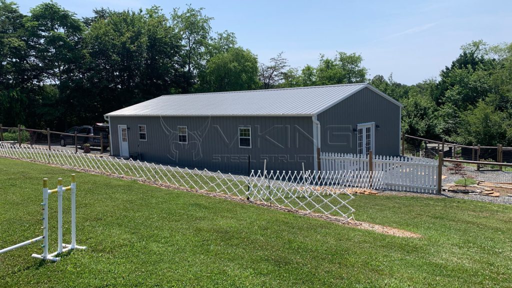 30X55X9 All Vertical Fully Enclosed Garage