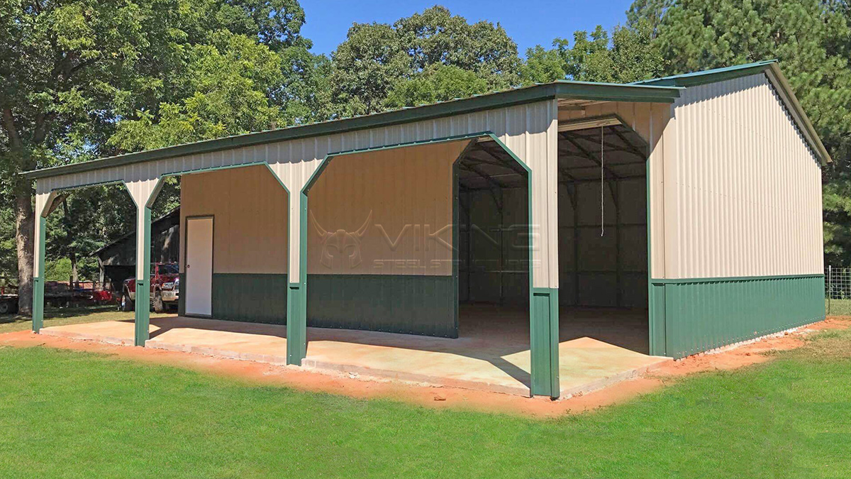 30x30x10 vertical roof metal garage