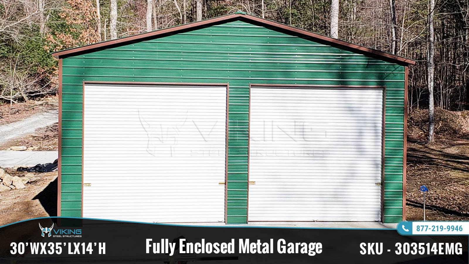 30x35x14-fully-enclosed-metal-garage