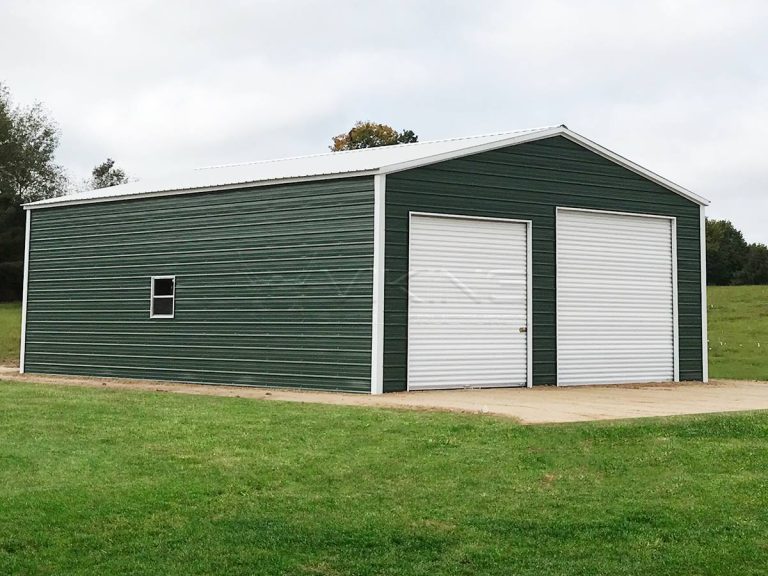 30x40x12 Enclosed Garage Workshop