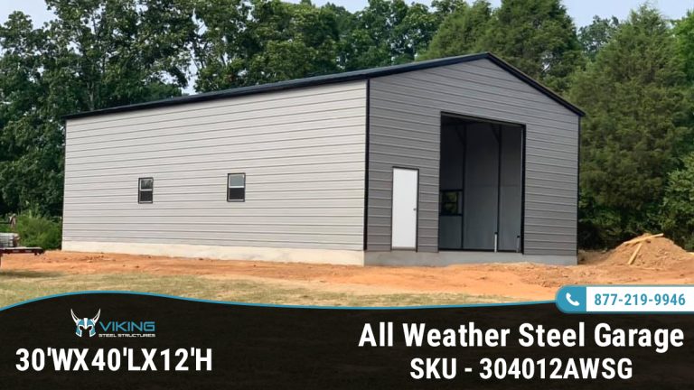 30X40 All Weather Steel Garage