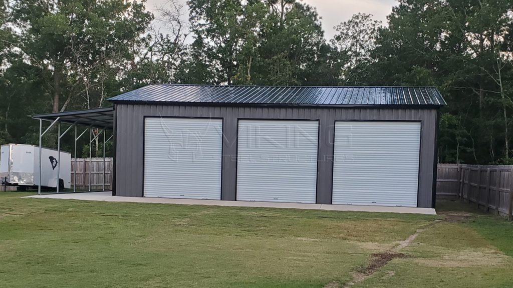 30x40x12 Metal Garage With Lean To 30x40 Metal Garage Building