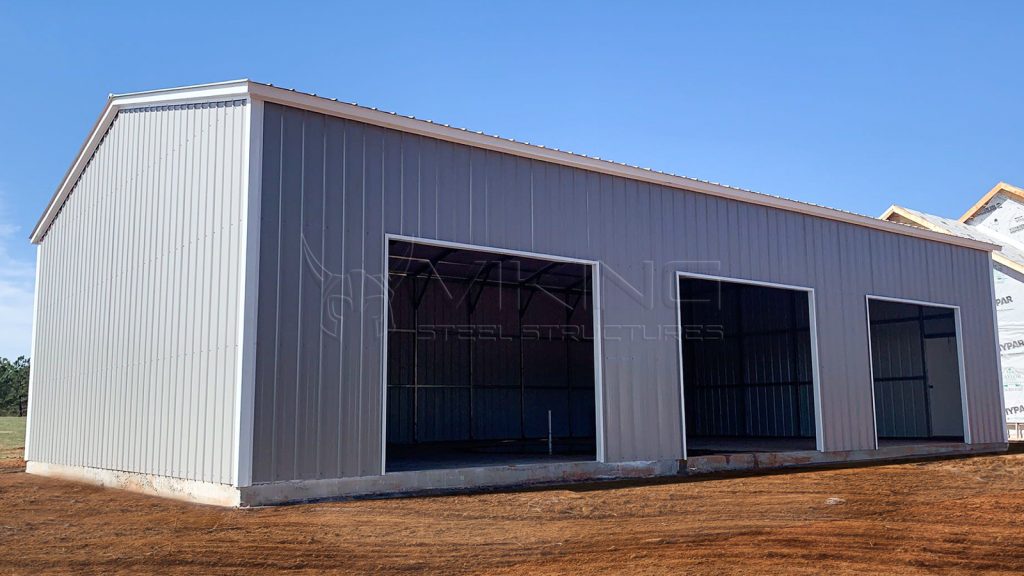 30x50x12 All Vertical Side Entry Metal Garage