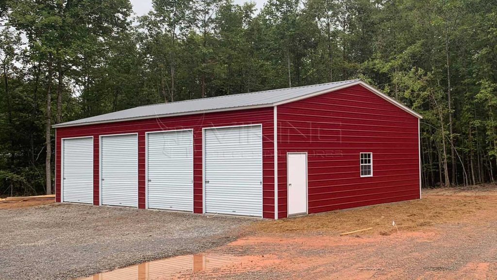 30x50x12 Vertical Roof Style Garage