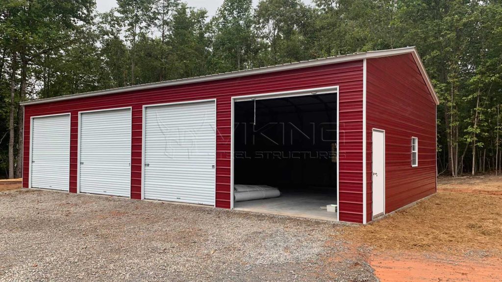 30x50x12 Vertical Roof Style Garage