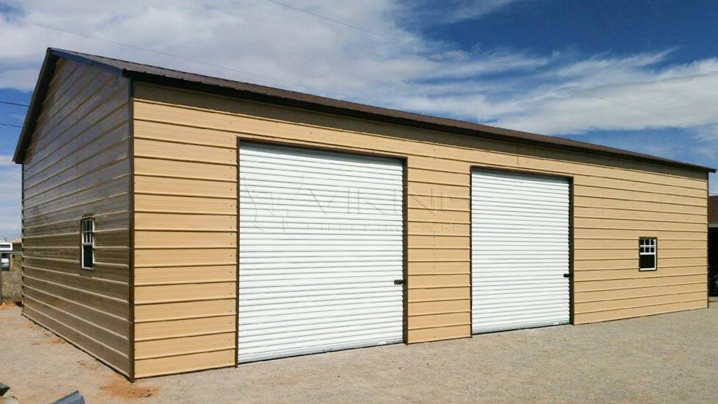 30x51x12 Metal Garage - American Metal Buildings