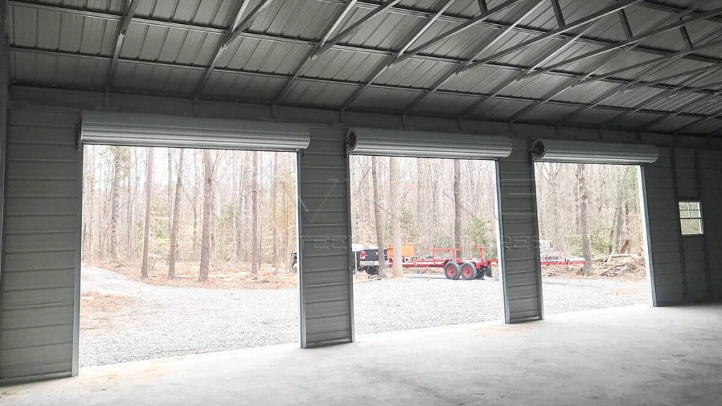 30x60x12 Three Car Metal Garage