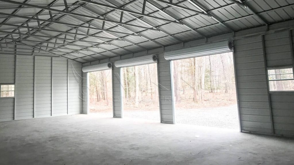 30x60x12 Three Car Metal Garage