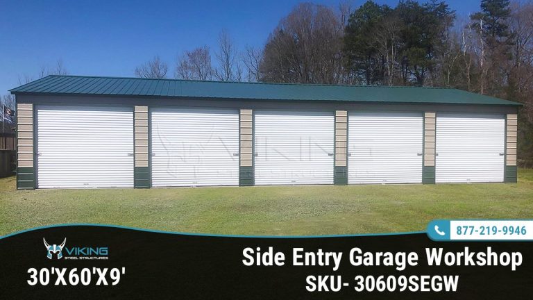 30x60x9 Side Entry Garage Workshop