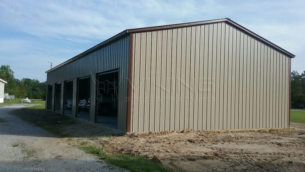 30x70 All Vertical Side Entry Garage