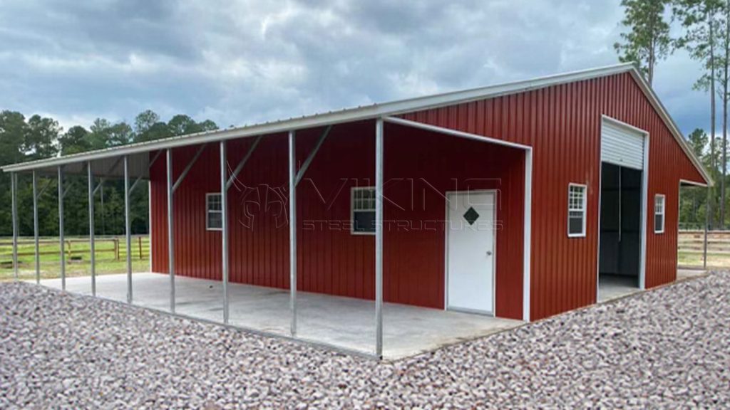 52x40x12 All Vertical Metal Barn