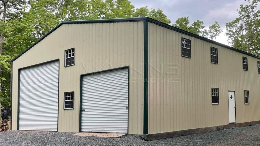 40x50x16 All Vertical Metal Garage