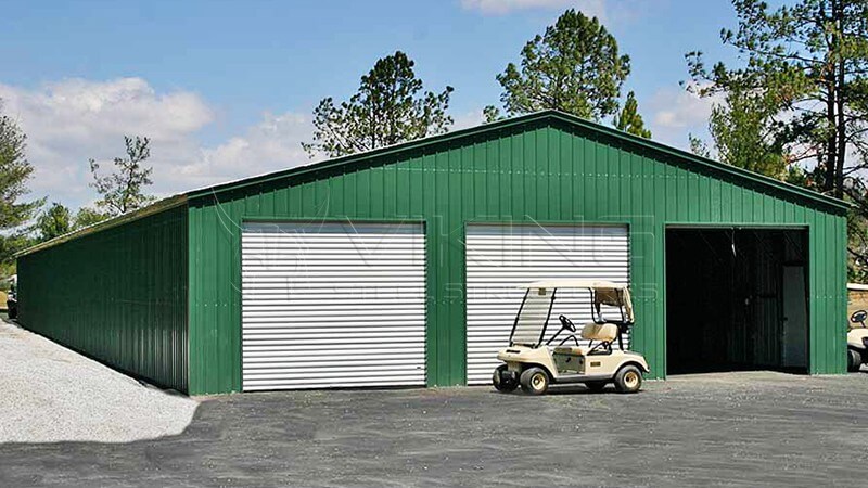 40X61X11 ALL VERTICAL STEEL GARAGE