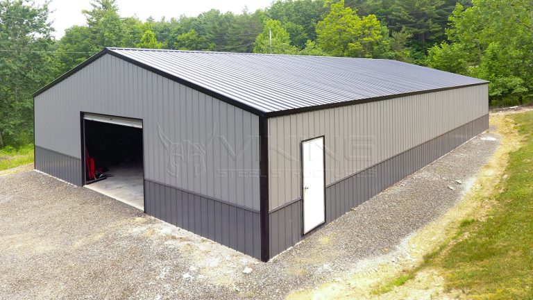 40x72x10 Two Tone Clear Span Metal Building