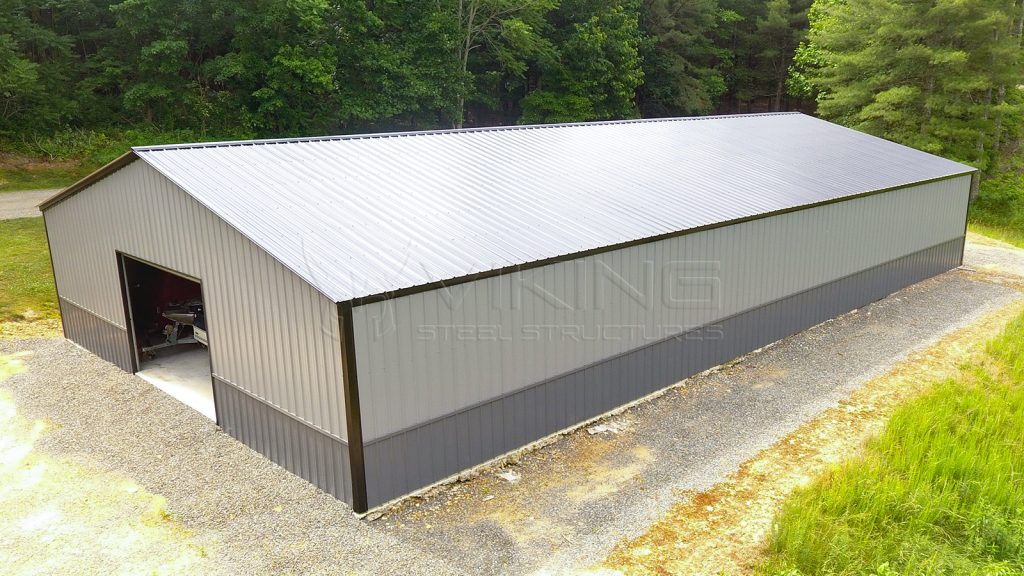 40x72x10 Two Tone Clear Span Metal Building