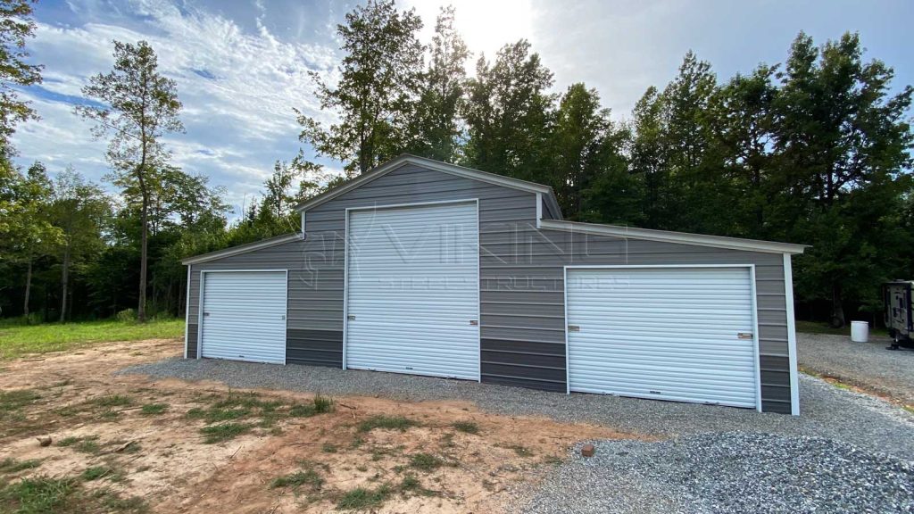 42x40x12/8 Two Tone Metal Carolina Barn