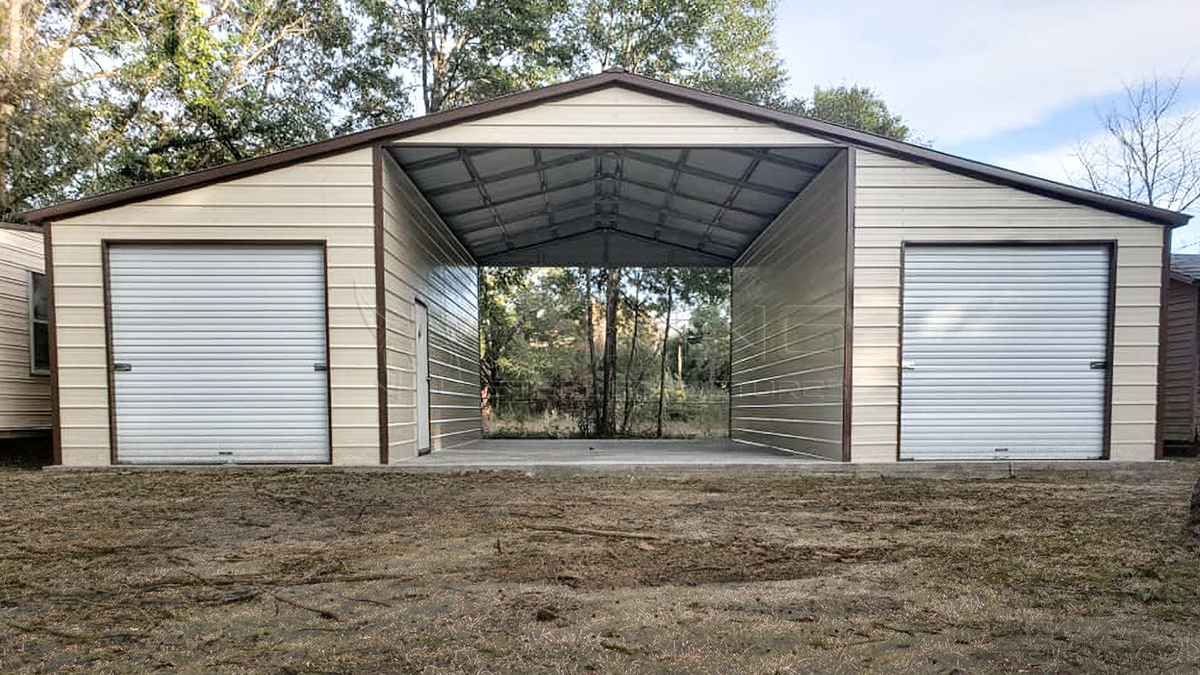 42x25x12 Continuous Roof Metal Barn