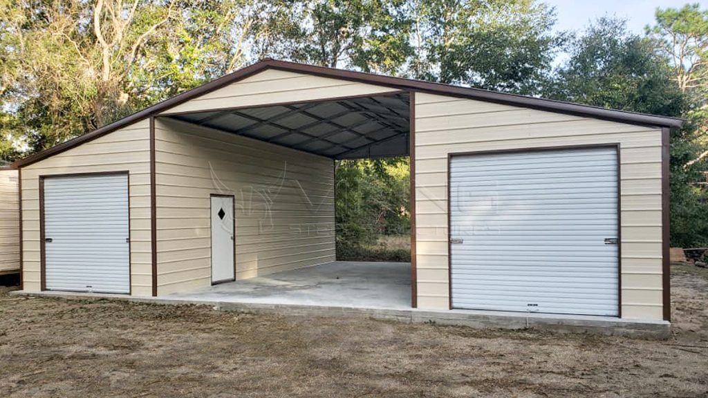 42x25x12 Continuous Roof Metal Barn