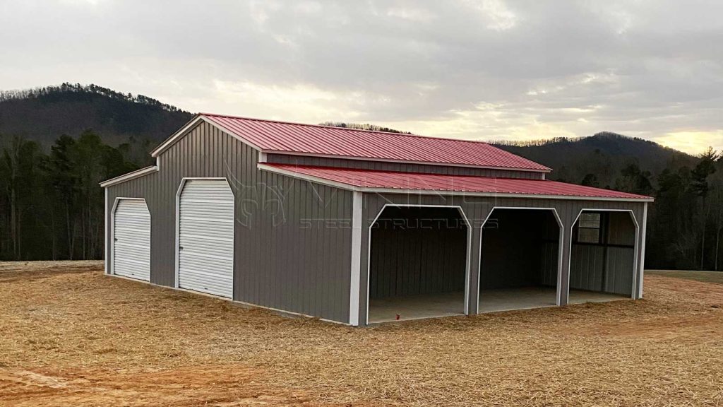 42x30x12 All Vertical Metal Barn