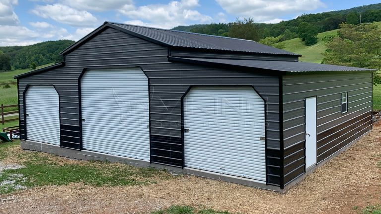 42x35x12 Two Tone Carolina Metal Barn