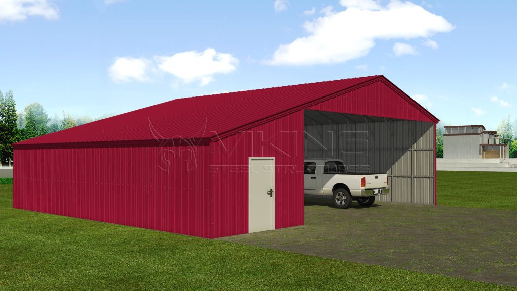 42x41 Custom Building | 42x41 Carport With Attached Garage