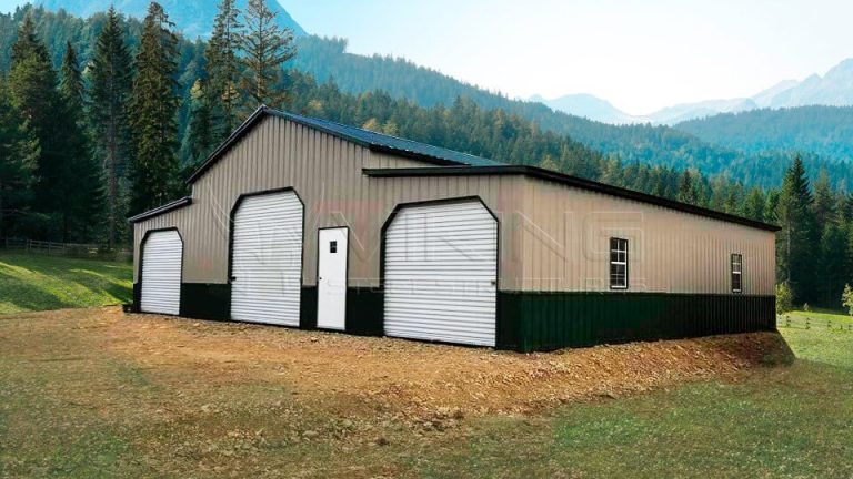 44x30x12 Raised Center Aisle Barn