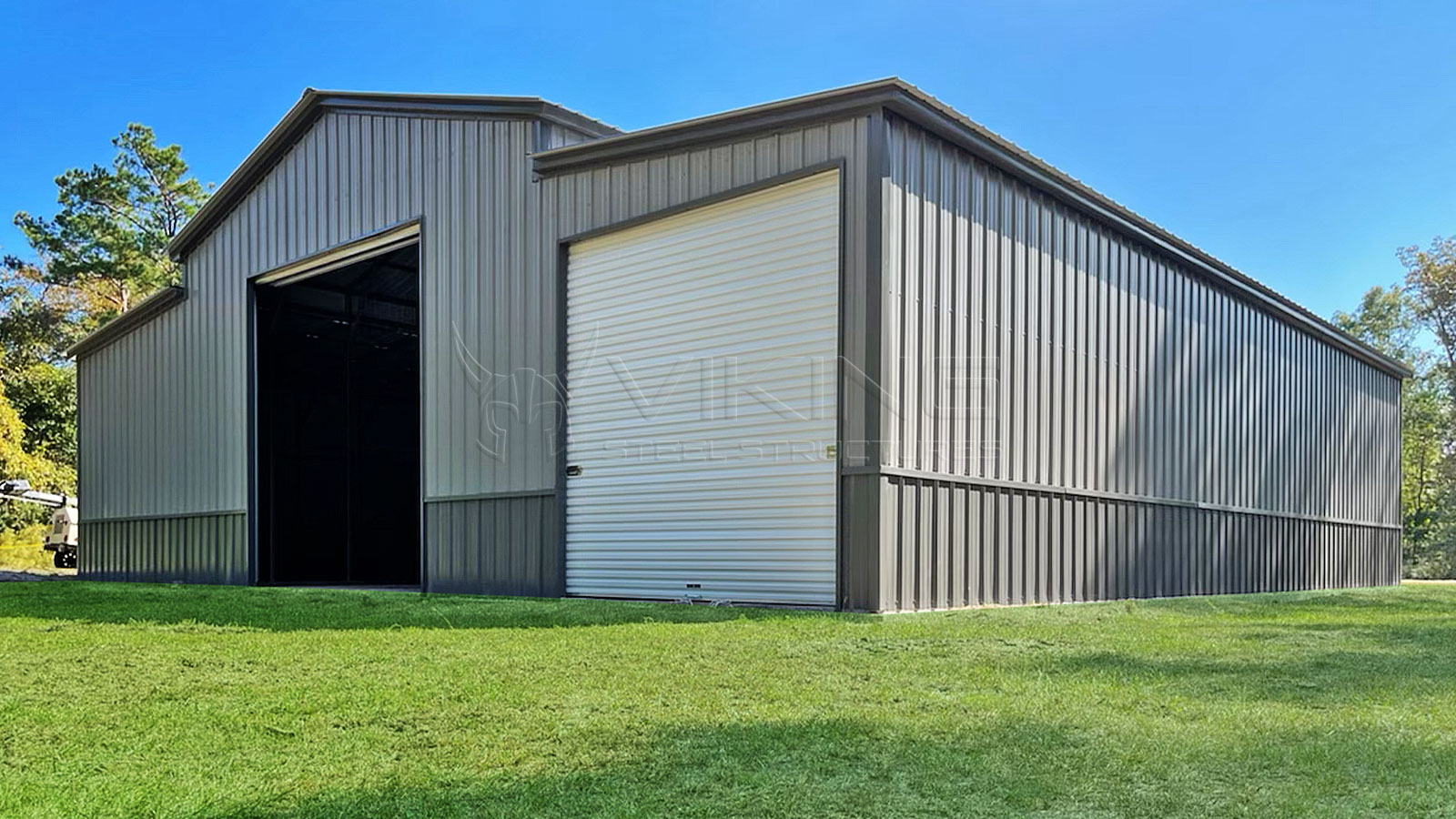 44x40x12 All Vertical Drop Down Barn Side View