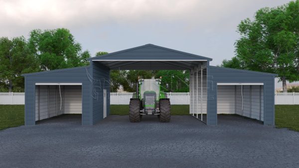 46x21 Raised Center Aisle Barn