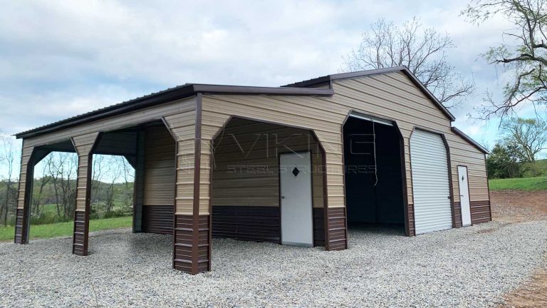 48’x25’x12′ Carolina Metal Barn Building