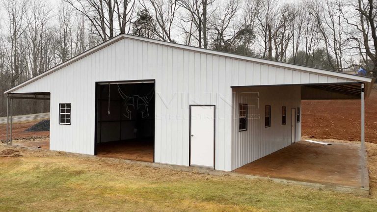 48x40x12 Continuous Roof Barn