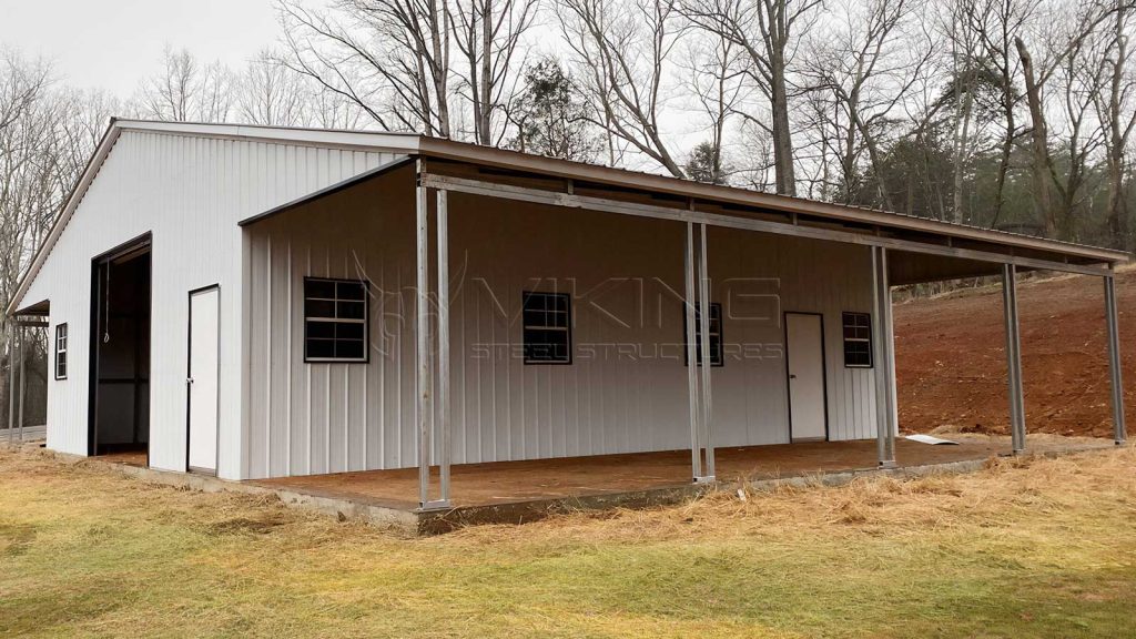 48x40x12 Continuous Roof Barn