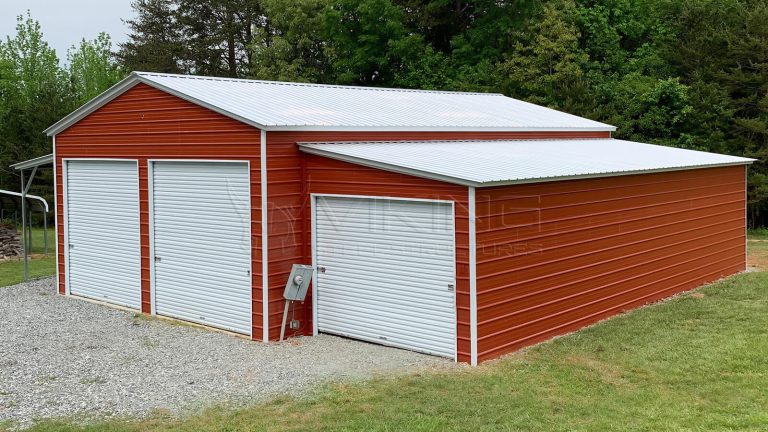 48x44x12 Raised Center Aisle Barn