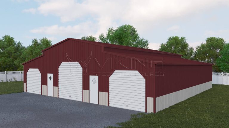 48x51 Fully Enclosed Carolina Barn